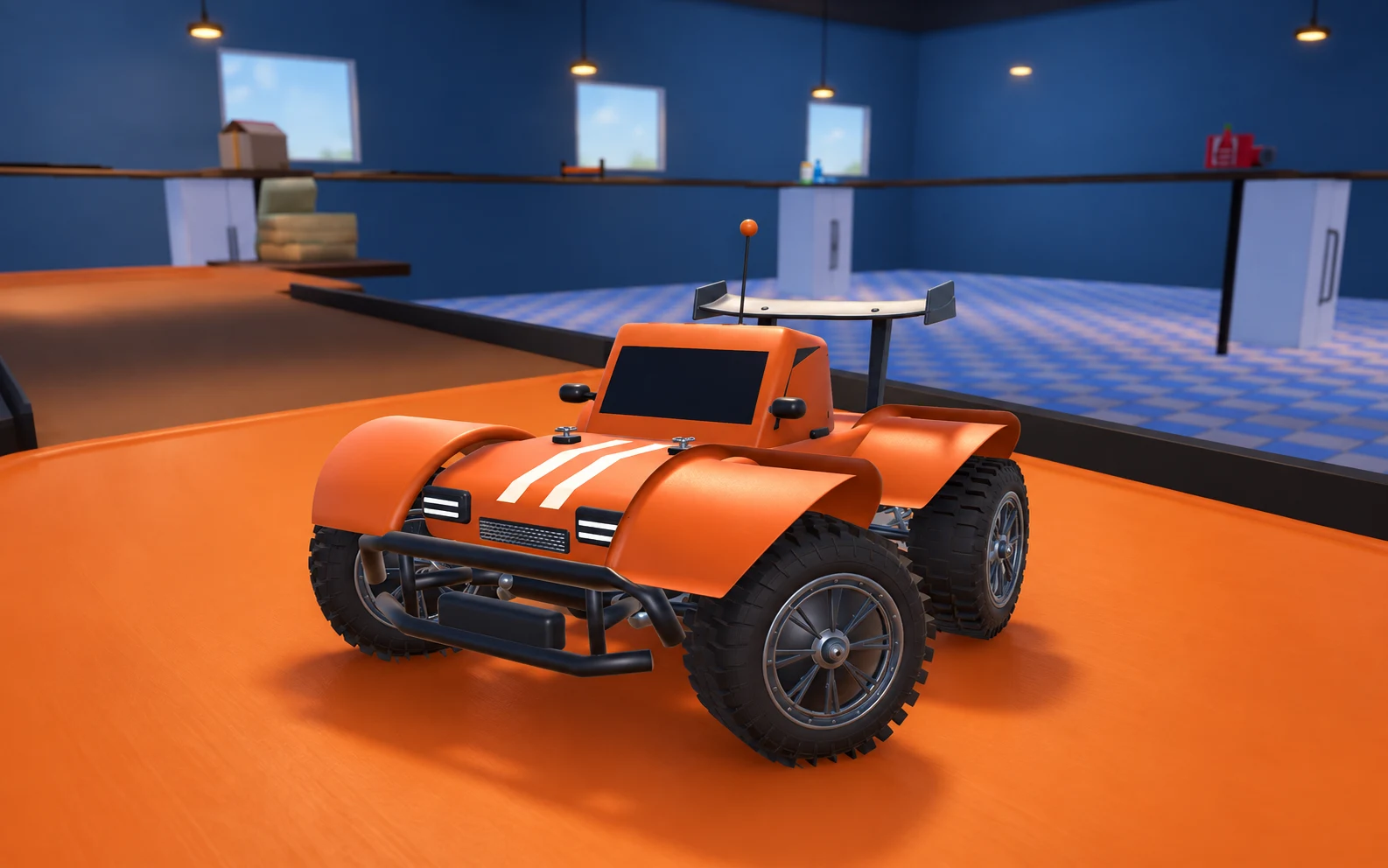 Riptide with the second parts kit on the workshop route — promotional artwork