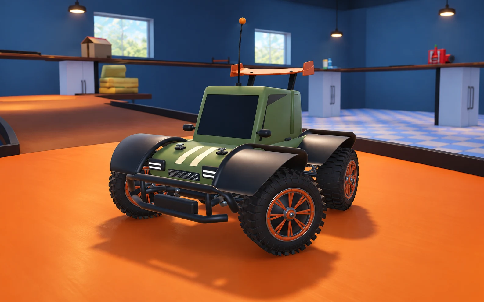Summit promotional portrait in the workshop level